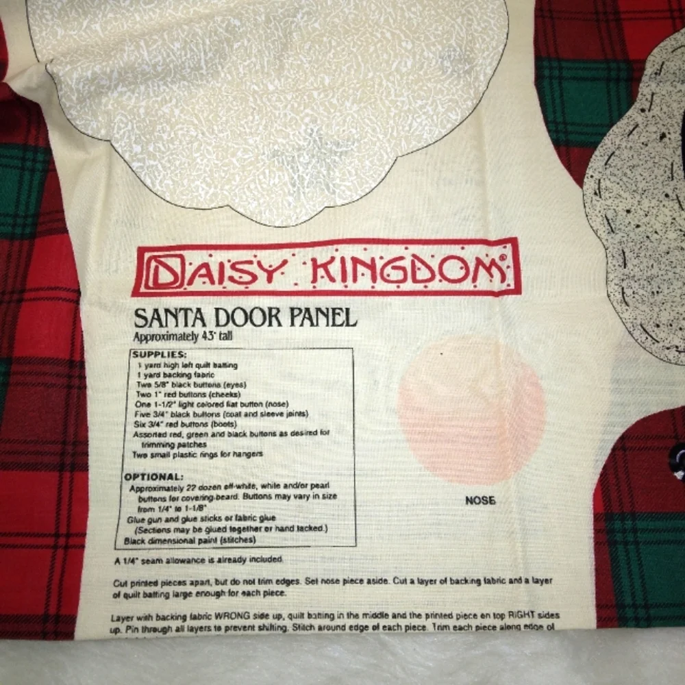 FABRIC Daisy Kingdom Santa Door Panel, #3201